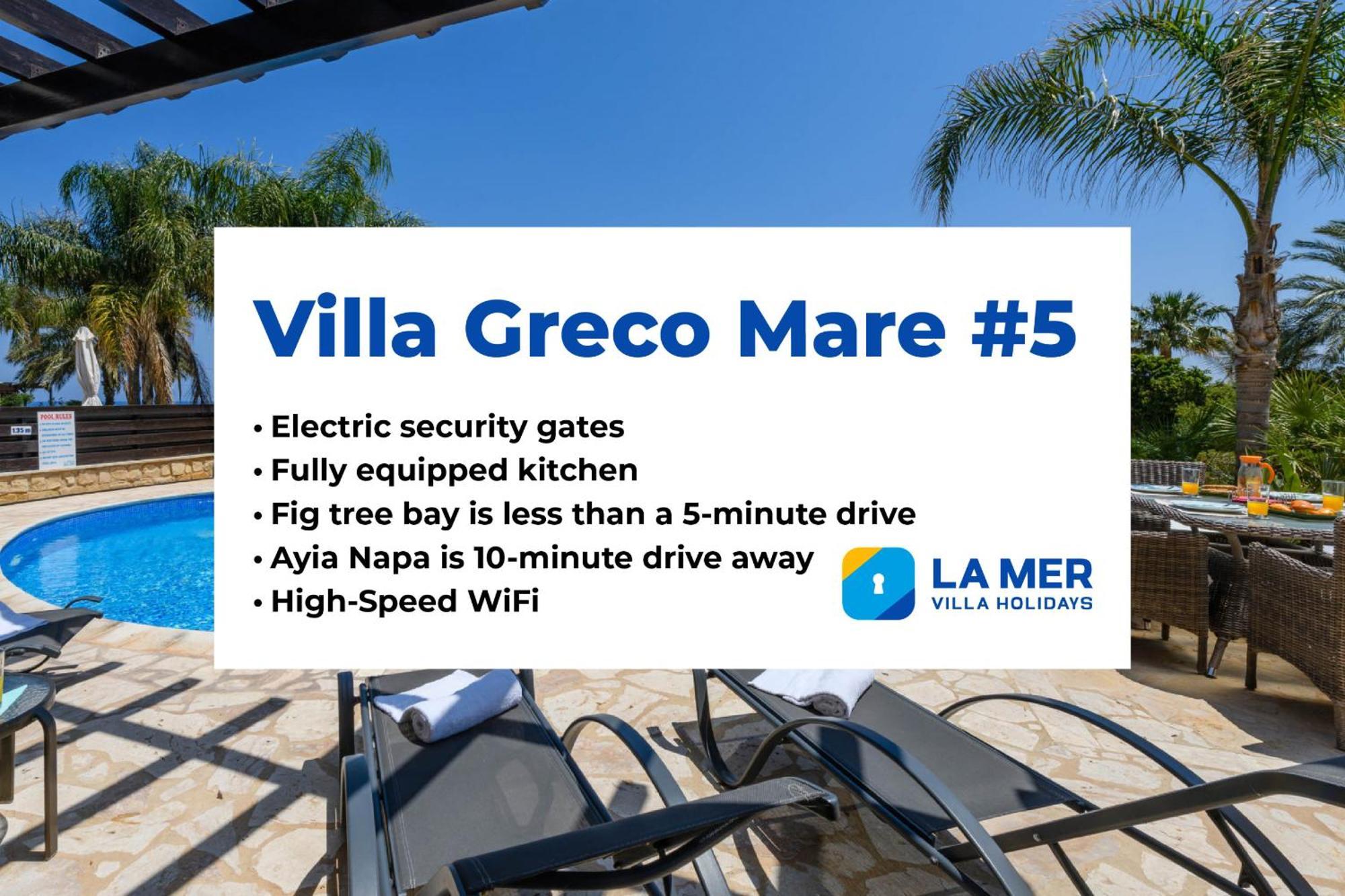 Villa Greco Mare #5 Protaras Exteriér fotografie